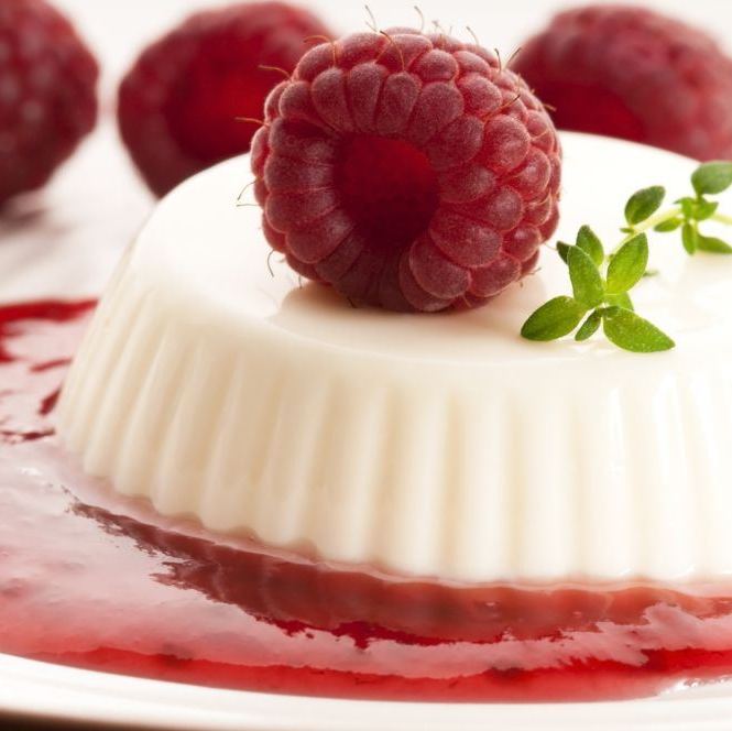 Panna cotta with berries