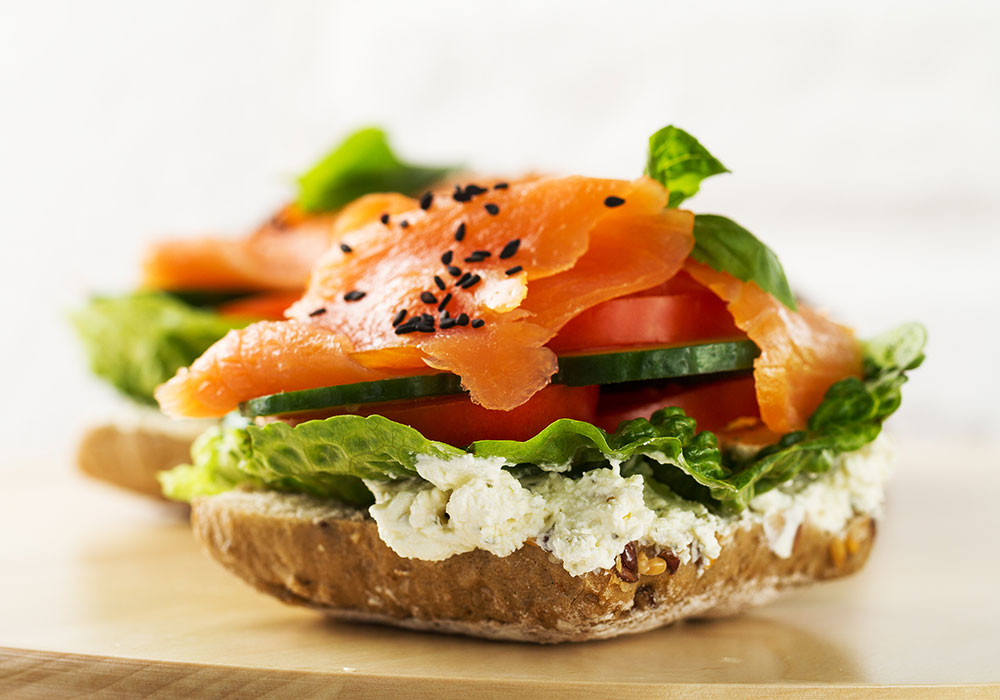 Sandwich di salmone