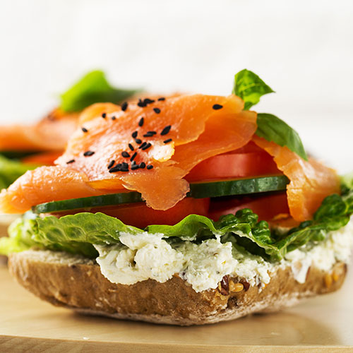 Salmon sandwich